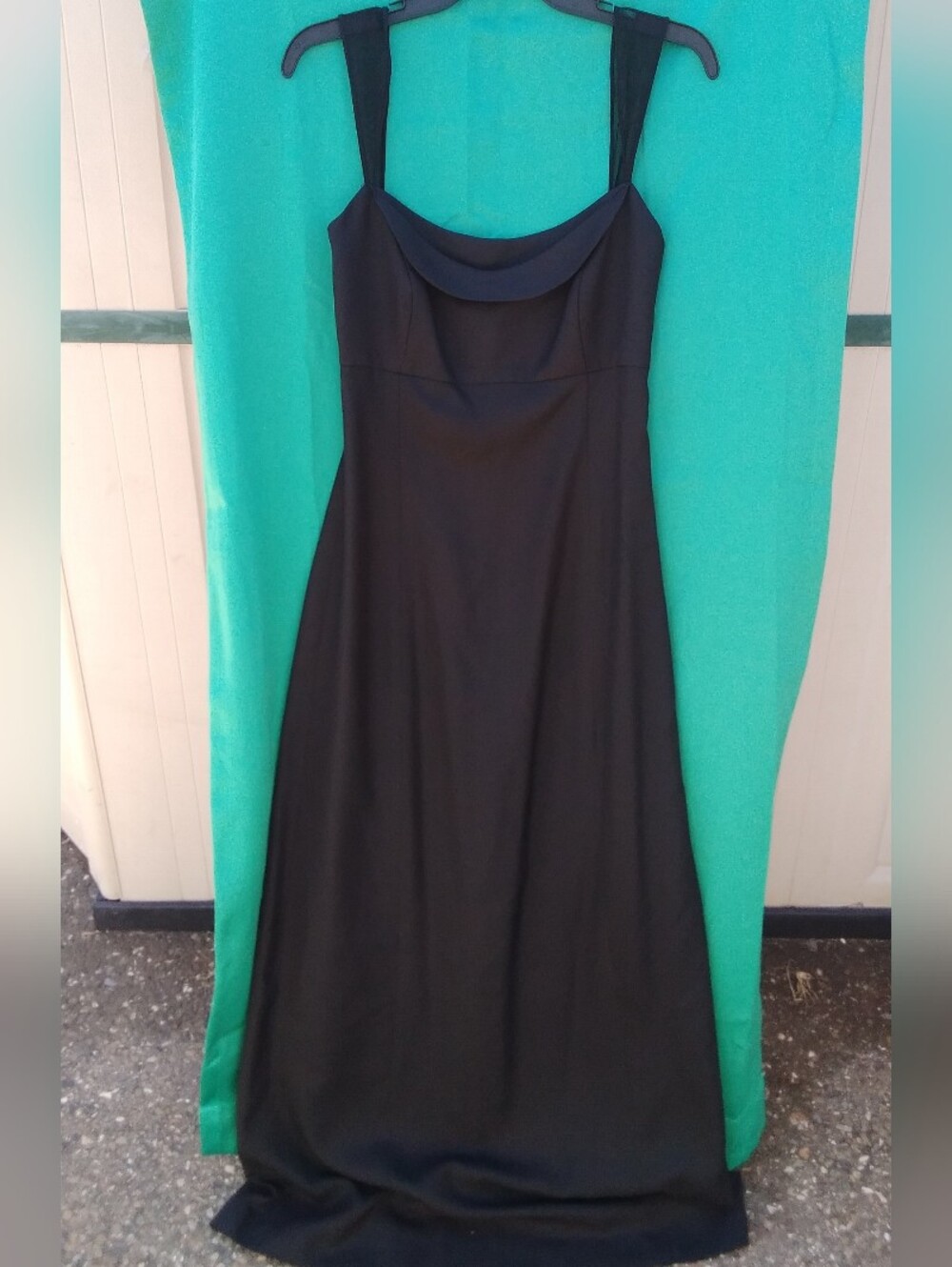 Vintage Vera Wang Y2k Gown Goth Bride Mesh Maxi Black Dress Formal